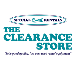Division of Special Event Rentals group in Edmonton - The Clearance Store front exterior location
